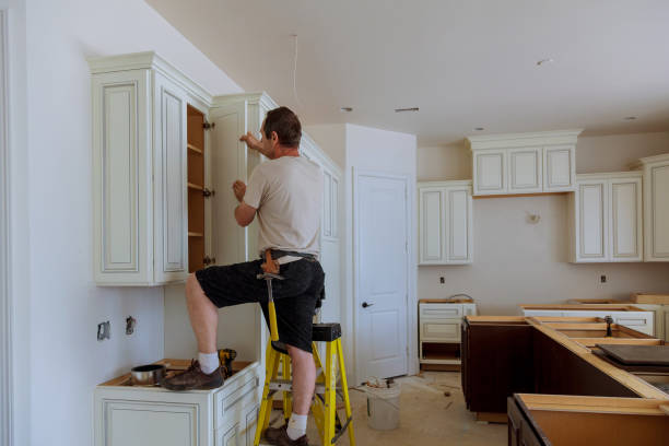 Open concept kitchen conversion in Owings Mills by JMT Kitchen Cabinet